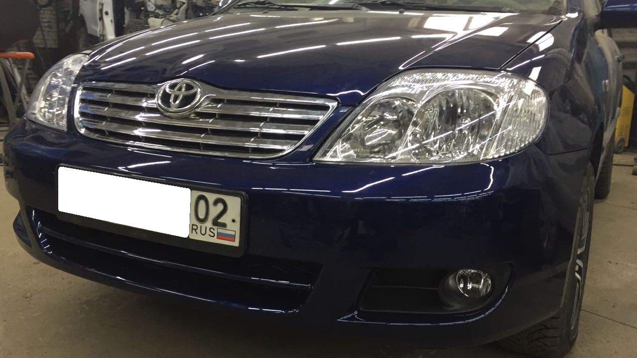 Кузовной ремонт Toyota Corolla после ремонта