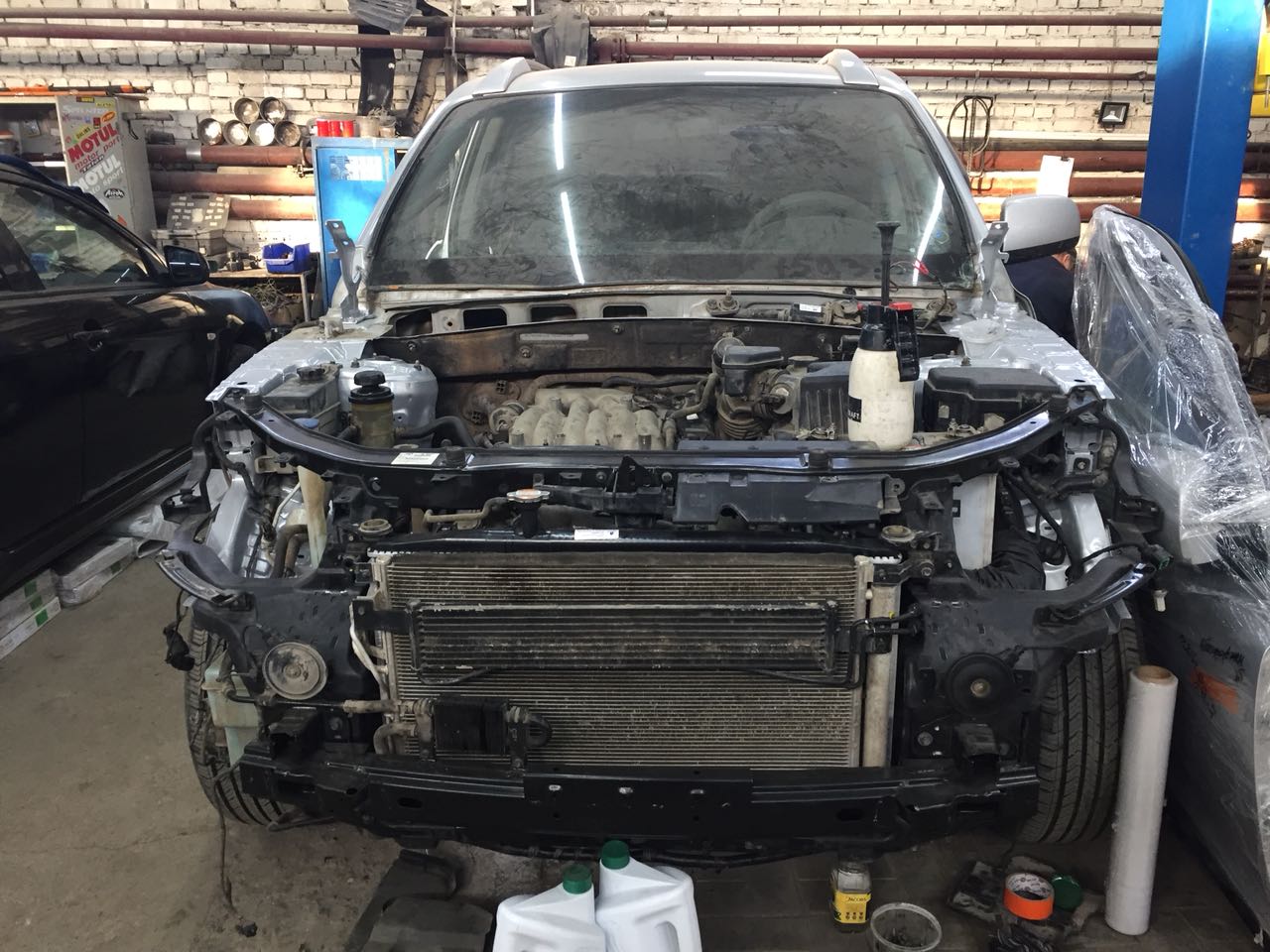 Кузовной ремонт Hyundai Santa Fe до ремонта